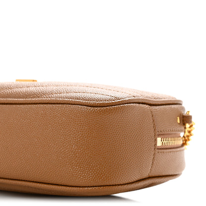Saint Laurent Grain De Poudre Matelasse Monogram Mini Lou Camera Bag Dark Natural 10 of 12