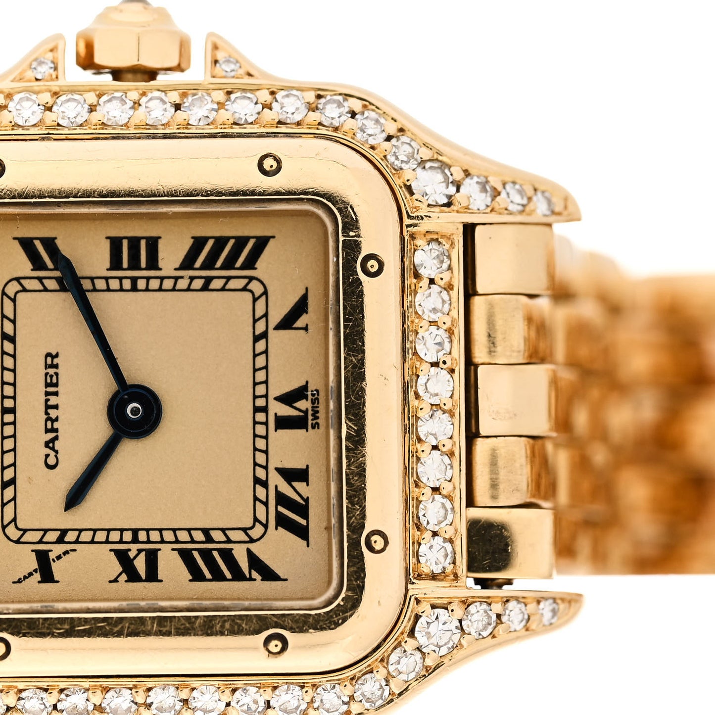 18K Yellow Gold Diamond 22mm Panthere Quartz Watch