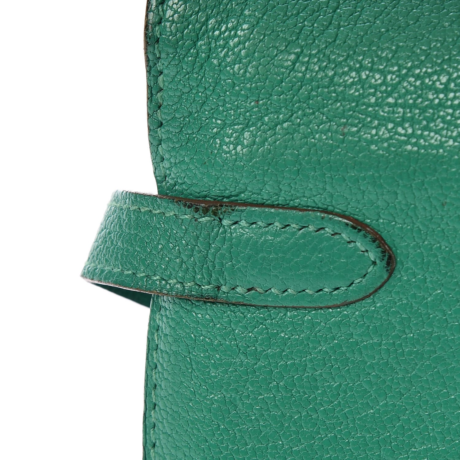 Hermes Chevre Mysore Kelly Longue Wallet Menthe 15 of 24