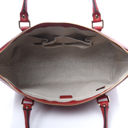 Gucci Soft Microguccissima Medium Zippered Satchel Rosso 5 of 10