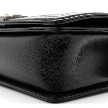 Chanel Caviar Quilted Medium Boy Flap Black 10 of 10