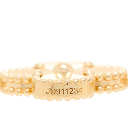 Van Cleef & Arpels 18K Yellow Gold 5 Motifs Guilloche Vintage Alhambra Bracelet 4 of 4