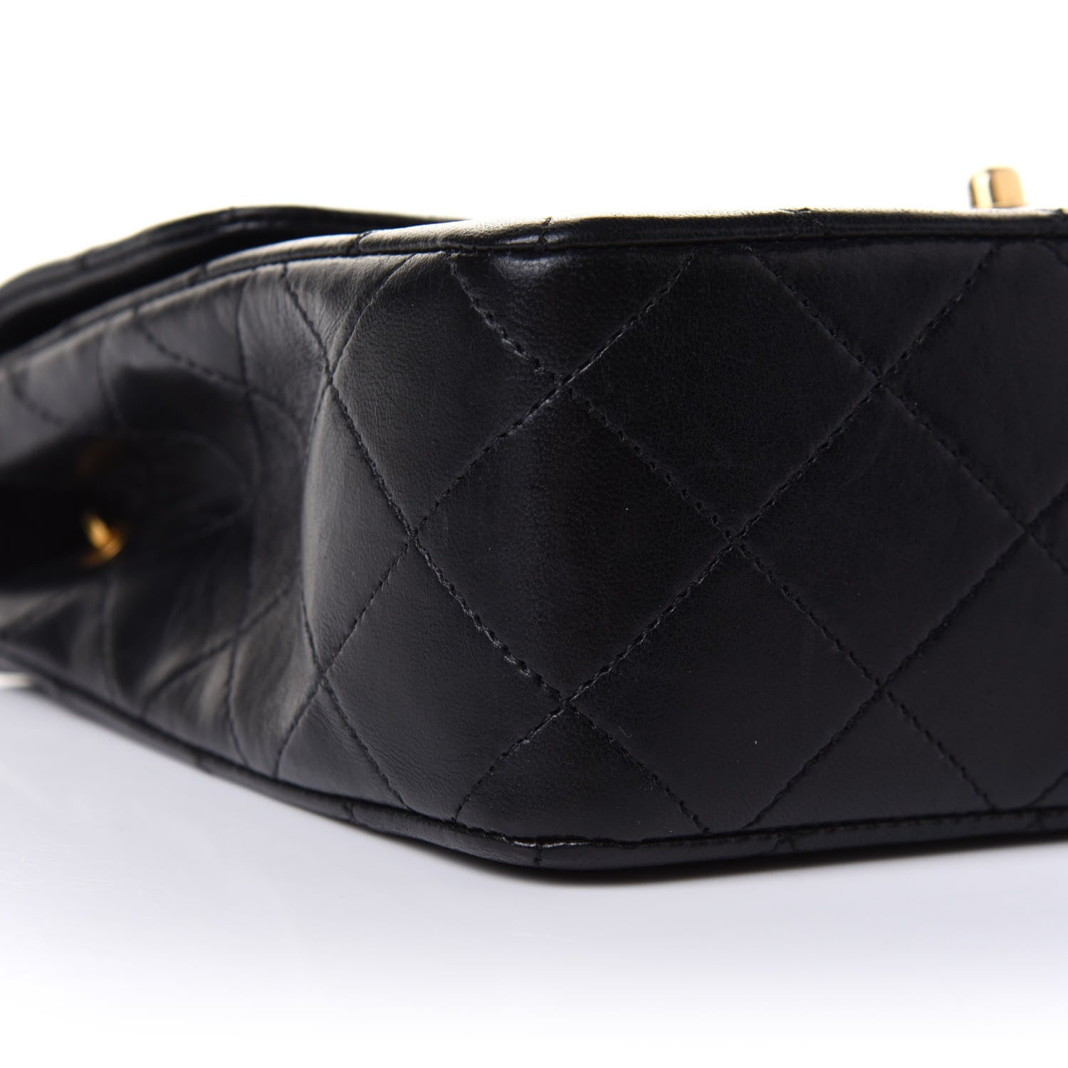 Chanel Lambskin Quilted Mini Square Flap Bag Black 9 of 11