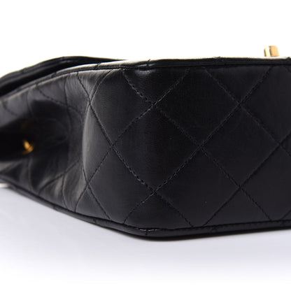 Chanel Lambskin Quilted Mini Square Flap Bag Black 9 of 11