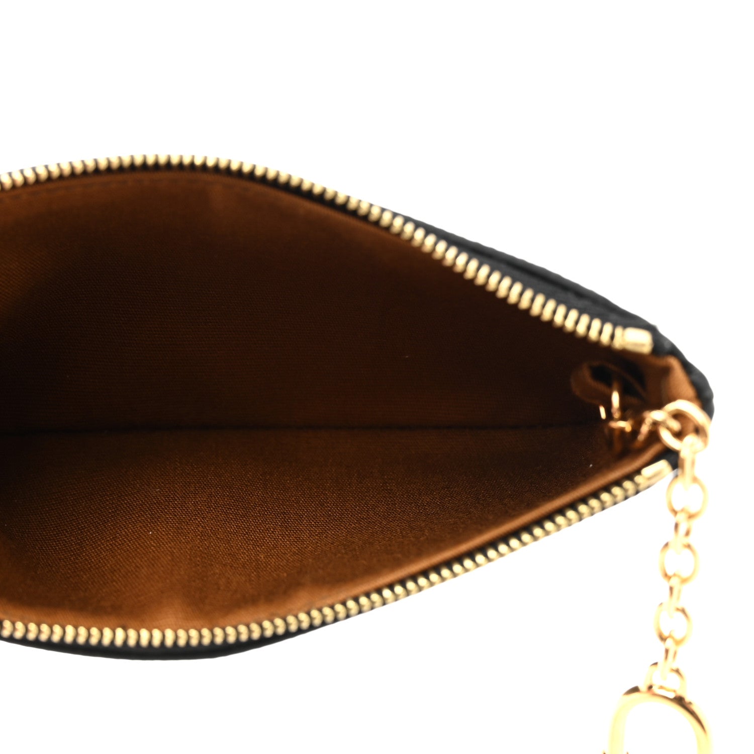 Celine Triomphe Canvas Logo Coin and Card Pouch With Hook Black 5 of 6