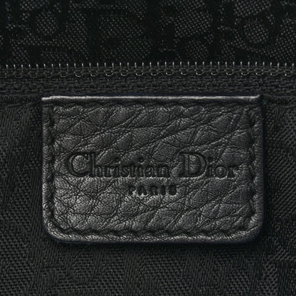 Christian Dior Calfskin Logo Charms Boston Black 6 of 13