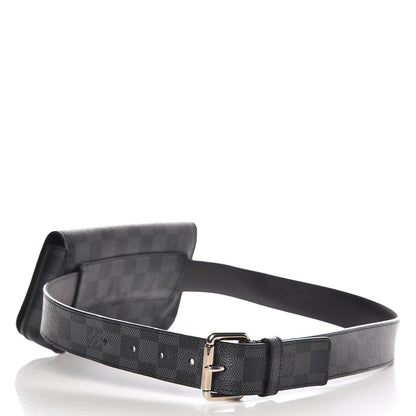 Louis Vuitton Damier Graphite Pouch Belt 90 36 3 of 11