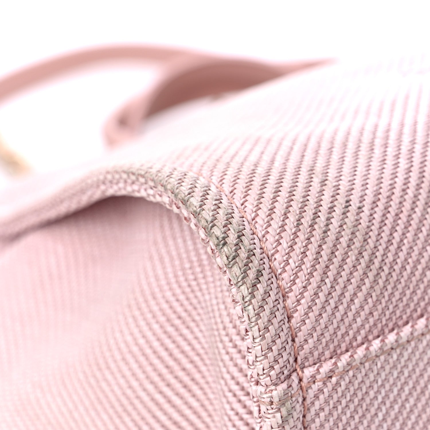 Chanel Mixed Fibers Calfskin Medium Deauville Tote Rose Pink 8 of 14