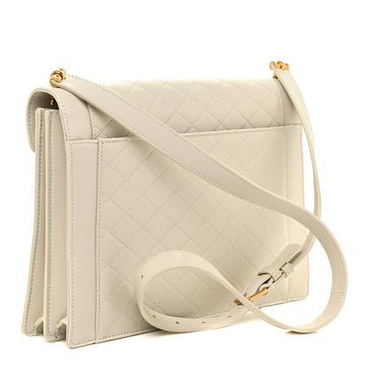 Saint Laurent Lambskin Quilted Mini Gaby Satchel Blanc Vintage 3 of 21