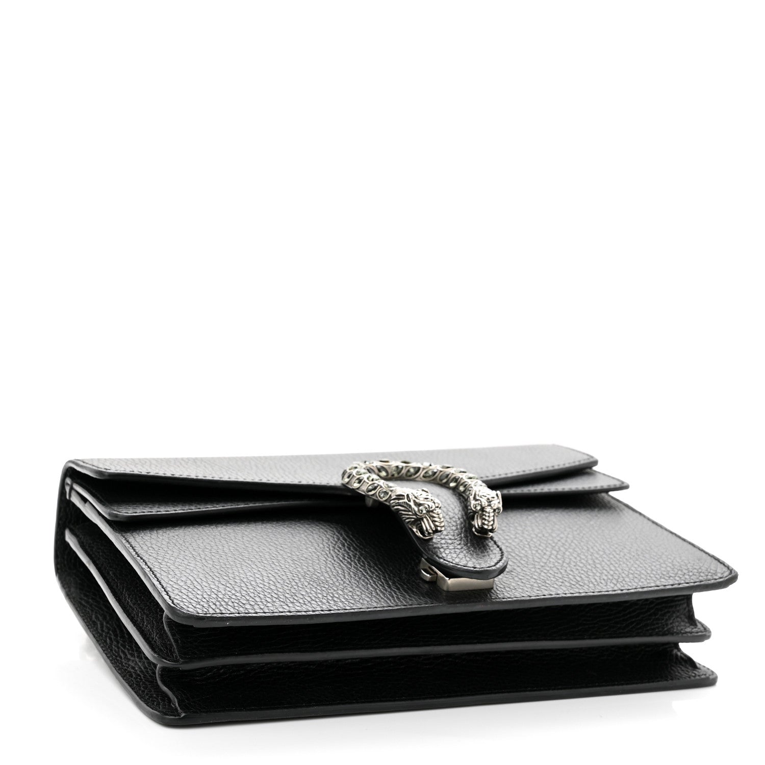 Gucci Pebbled Calfskin Small Dionysus Shoulder Bag Black 4 of 13