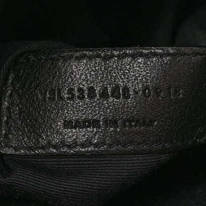 Saint Laurent Lambskin Studded Drawstring Bag Black 7 of 10