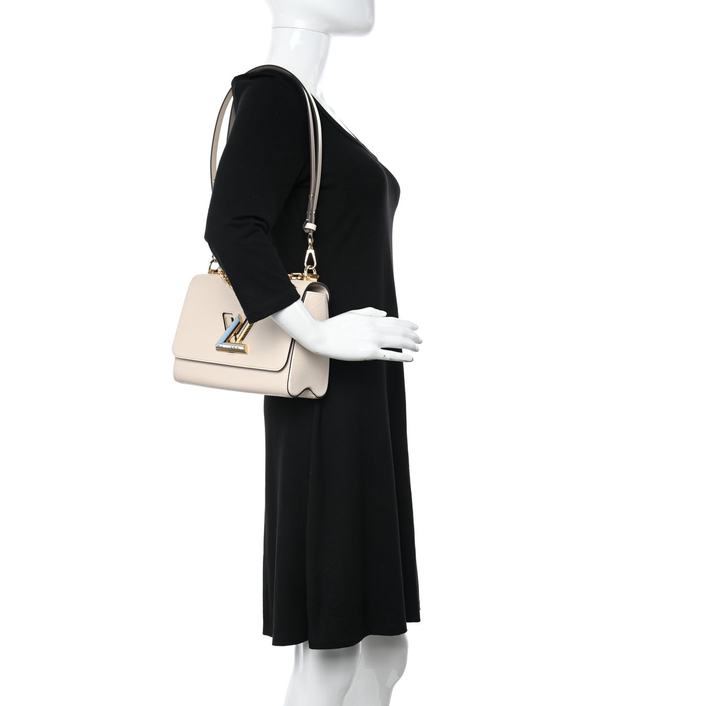 Epi Twist Shoulder Bag MM Quartz