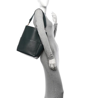 Celine Soft Grained Calfskin Sangle Bucket Bag Amazone 2 of 12