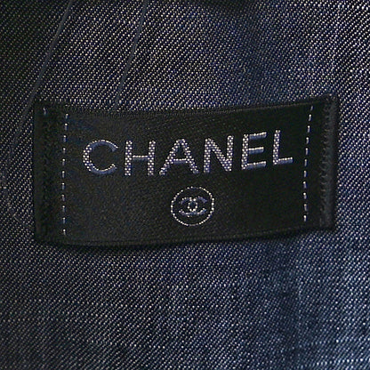 Chanel Terry Cotton Quilted CC Beach Tote Towel Set Blue Pink 7 of 10