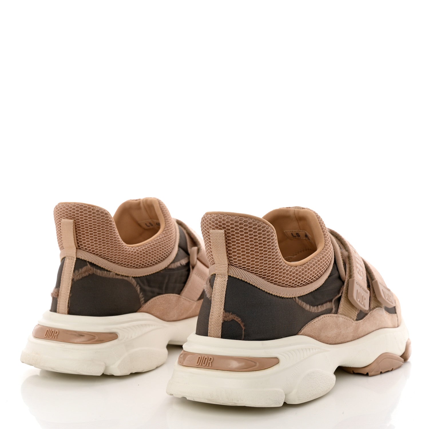Christian Dior Technical Fabric Nylon Camouflage Womens D-Wander Sneakers 40 Nude 4 of 8