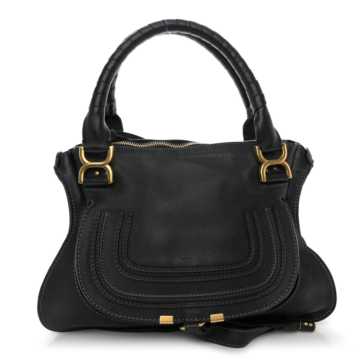 Chloe Calfskin Medium Marcie Satchel Black 1 of 13