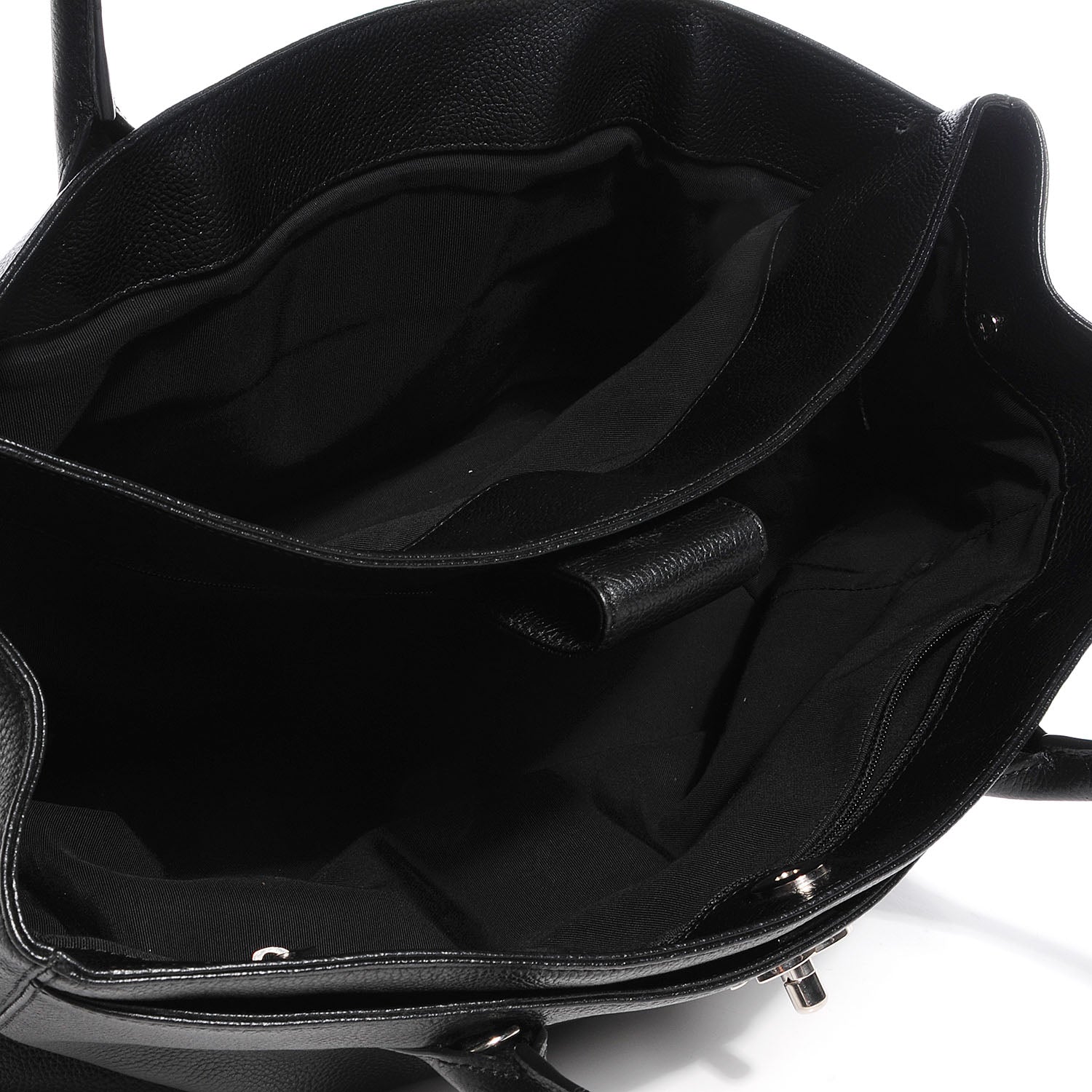 Chanel Calfskin Cerf Executive Shopper Tote Black 5 of 7