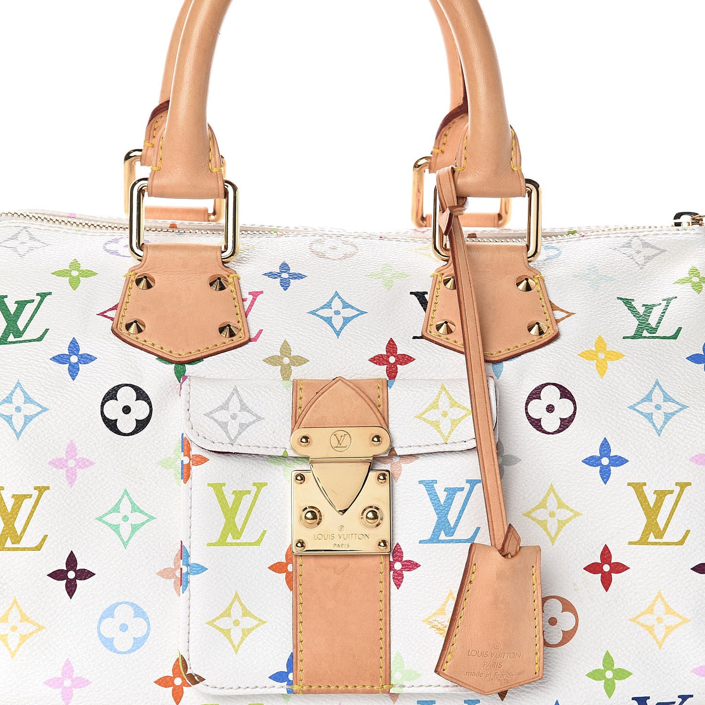 Monogram Multicolor Speedy 30 White