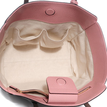 Gucci Dollar Calfskin Small Swing Tote Grey Field Soft Pink 8 of 19