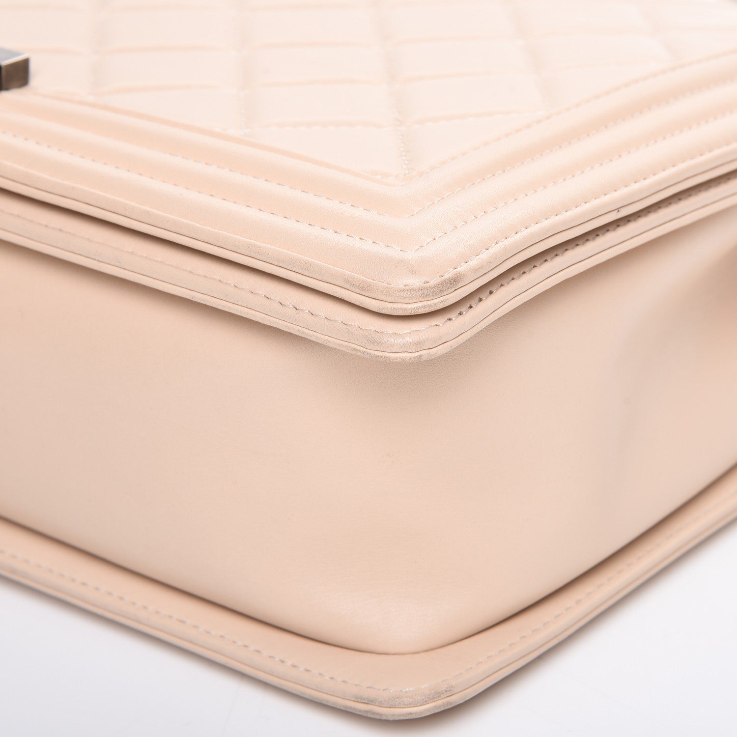 Chanel Lambskin Quilted Large Boy Flap Beige 10 of 13