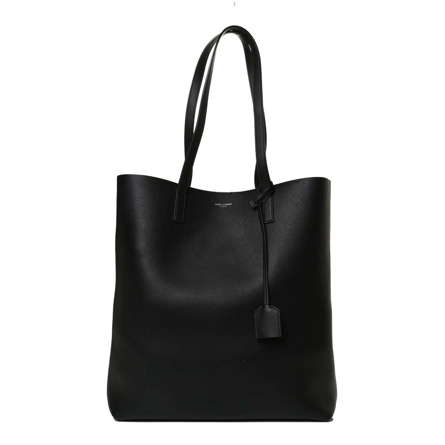 Calfskin Medium Shopping Tote Black