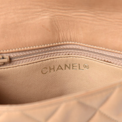 Chanel Lambskin Quilted Flap Waist Belt Bag Beige 8 of 15