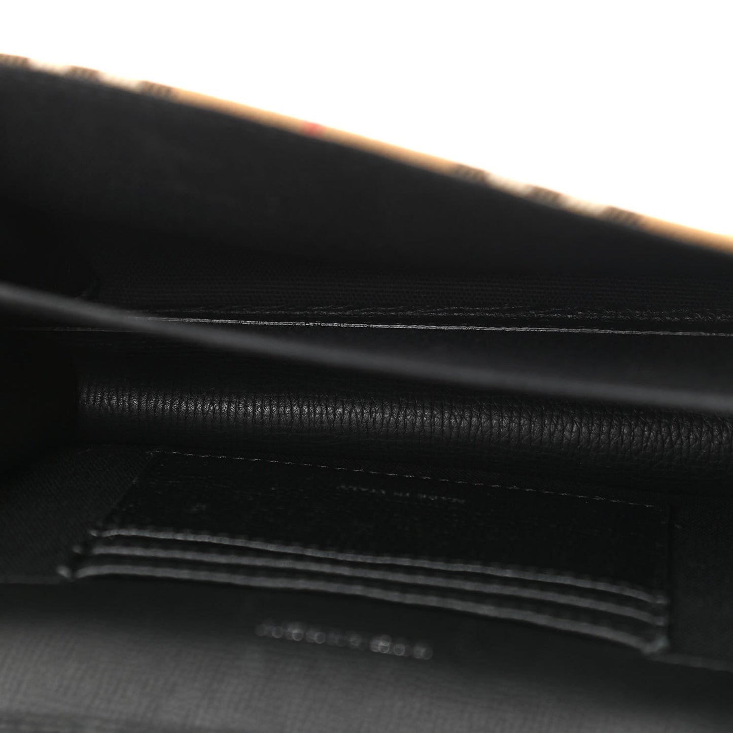 Derby Calfskin House Check Mini Macken Crossbody Bag Black