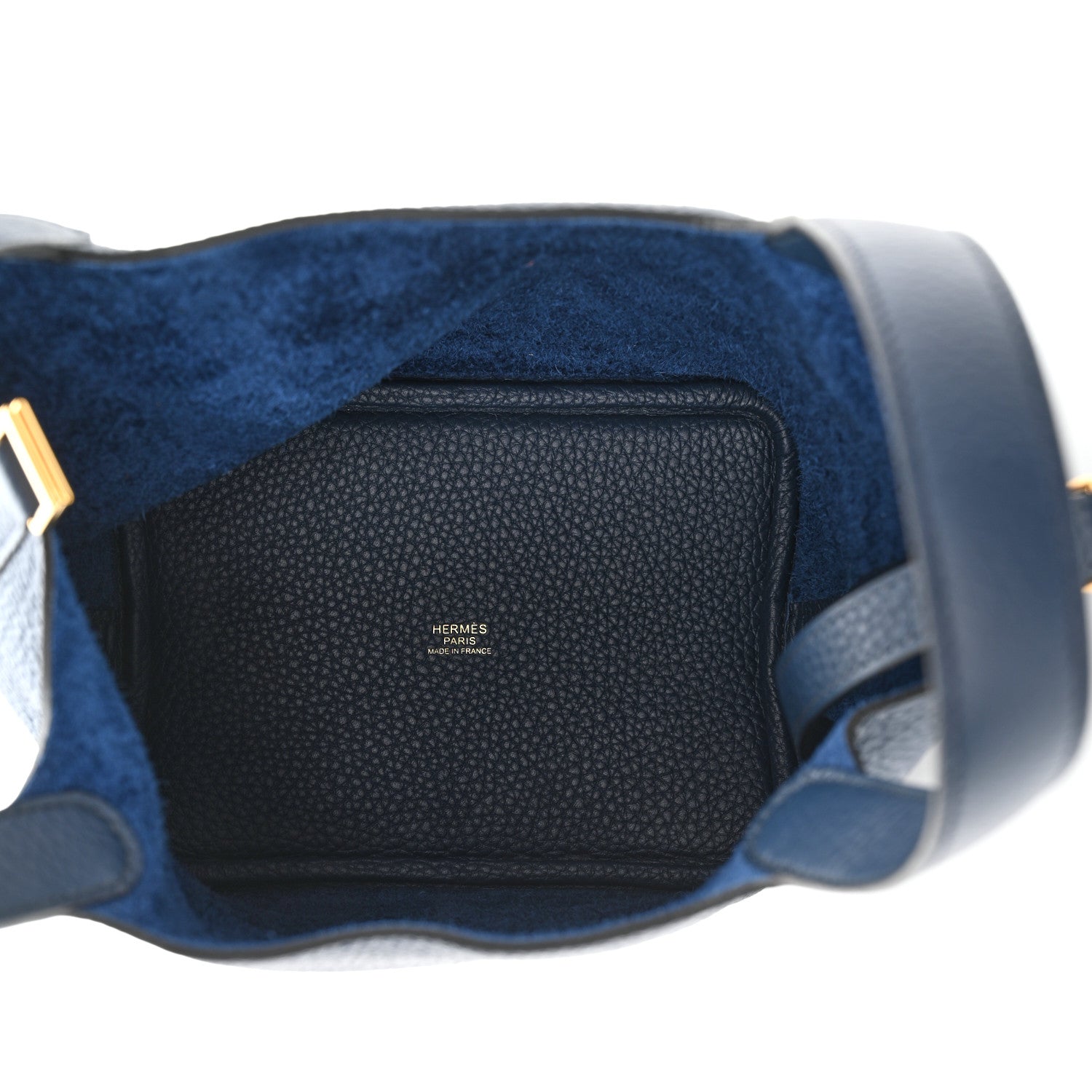 Hermes Taurillon Clemence Picotin Lock 18 PM Bleu De Prusse 4 of 10