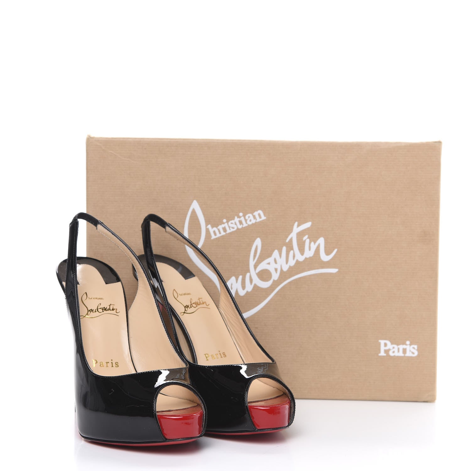 Christian Louboutin Patent Private Number 120 Pumps 35.5 Black 9 of 9