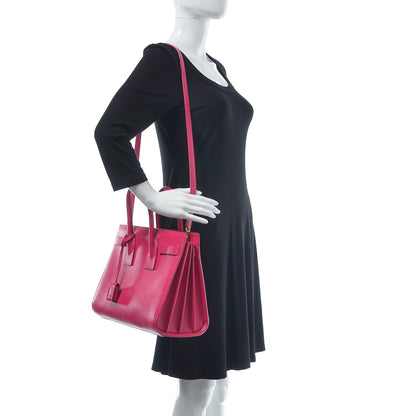 Saint Laurent Calfskin Small Sac De Jour Bubblegum 2 of 9