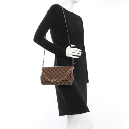 Louis Vuitton Damier Ebene Favorite MM 2 of 9