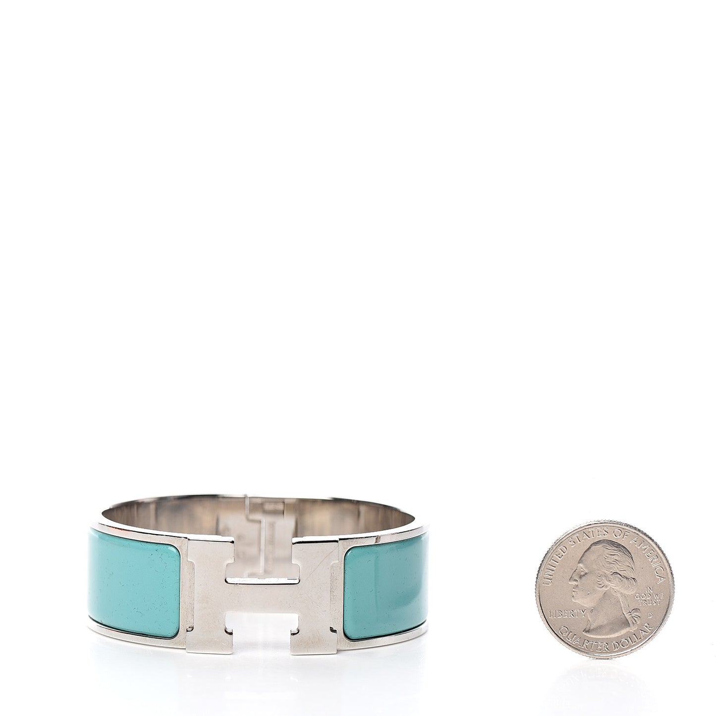 Enamel Wide Clic Clac H Bracelet PM Emerald