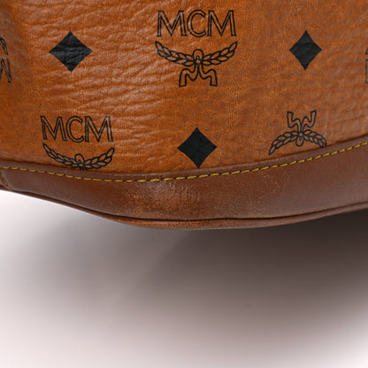 MCM Visetos Drawstring Bucket Bag Cognac 12 of 20
