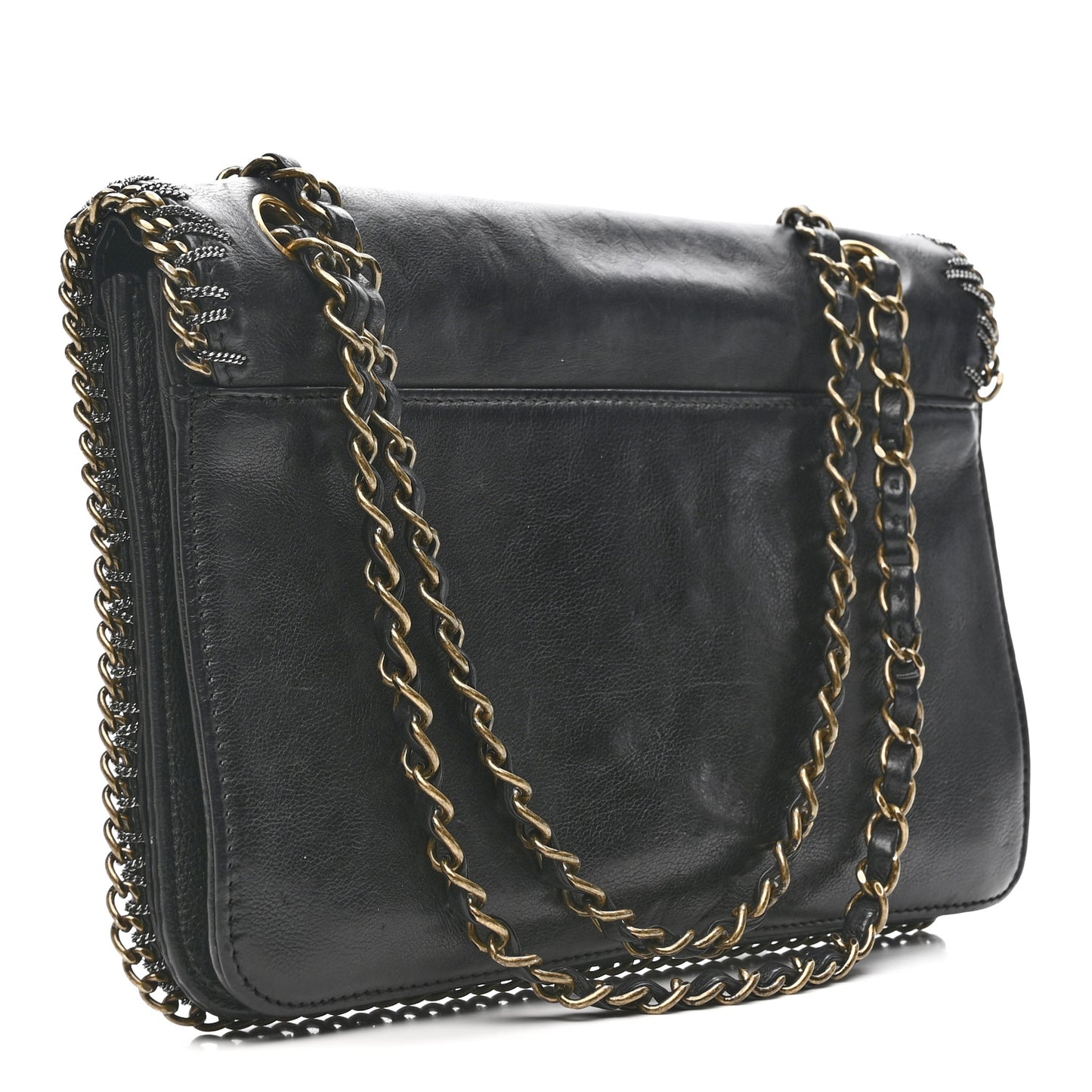 Calfskin Chain CC Byzance Flap Black
