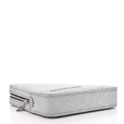 Balenciaga Glitter M Triangle Pouch Argent Black 4 of 8