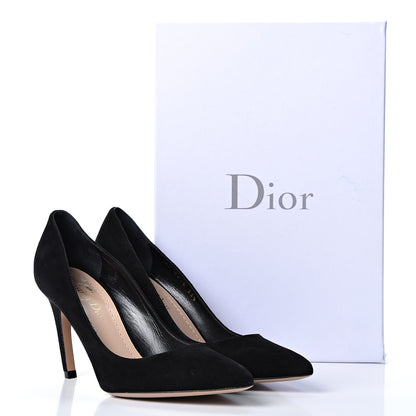 Christian Dior Suede Pumps 35.5 Black 11 of 11