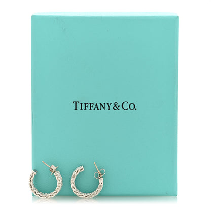 Tiffany Sterling Silver Narrow Somerset Hoop Earrings 5 of 5
