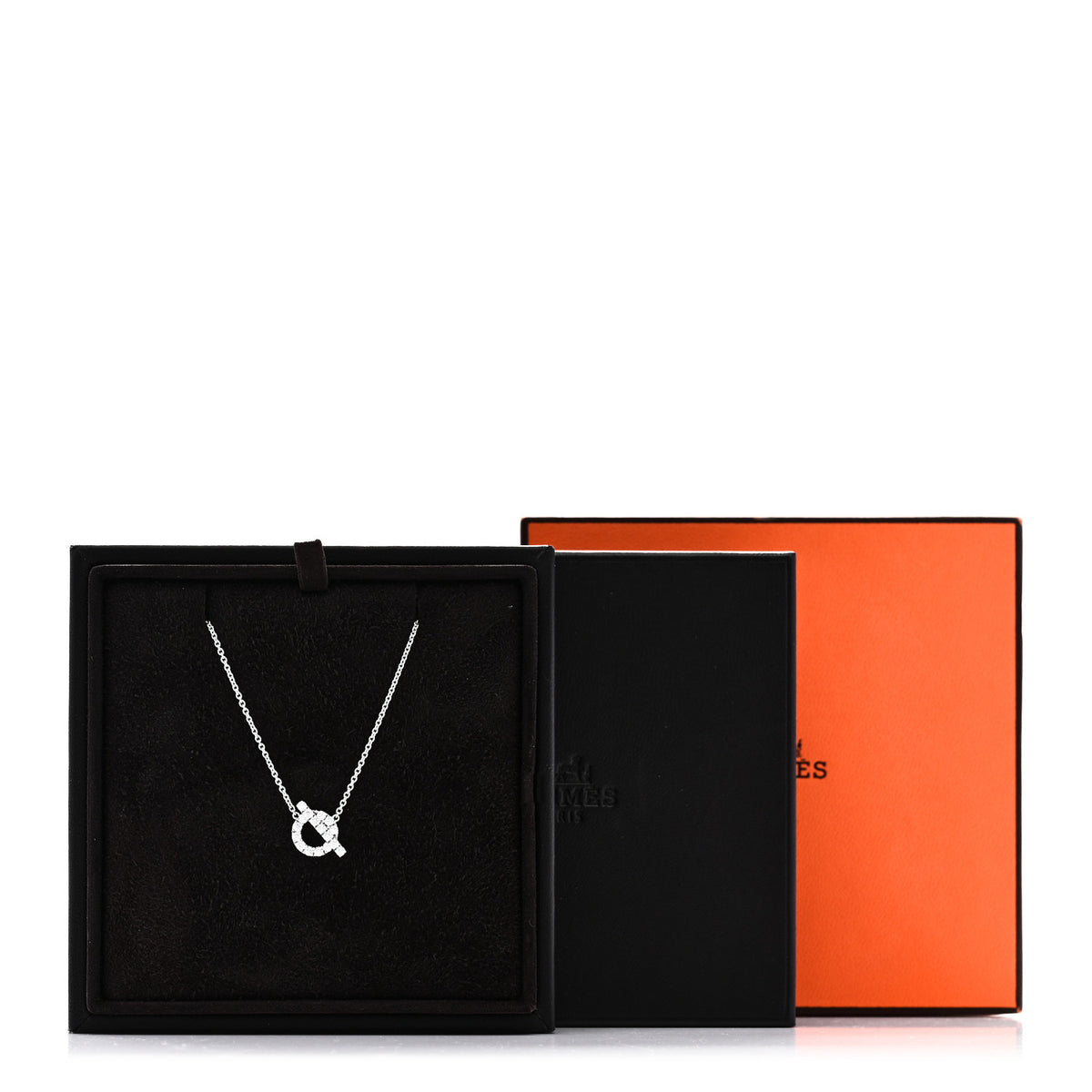 18K White Gold Diamond Finesse Pendant Necklace