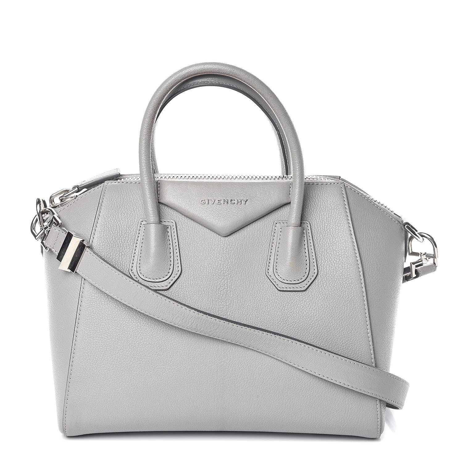 Givenchy Sugar Goatskin Small Antigona Pearl Grey 1 of 18