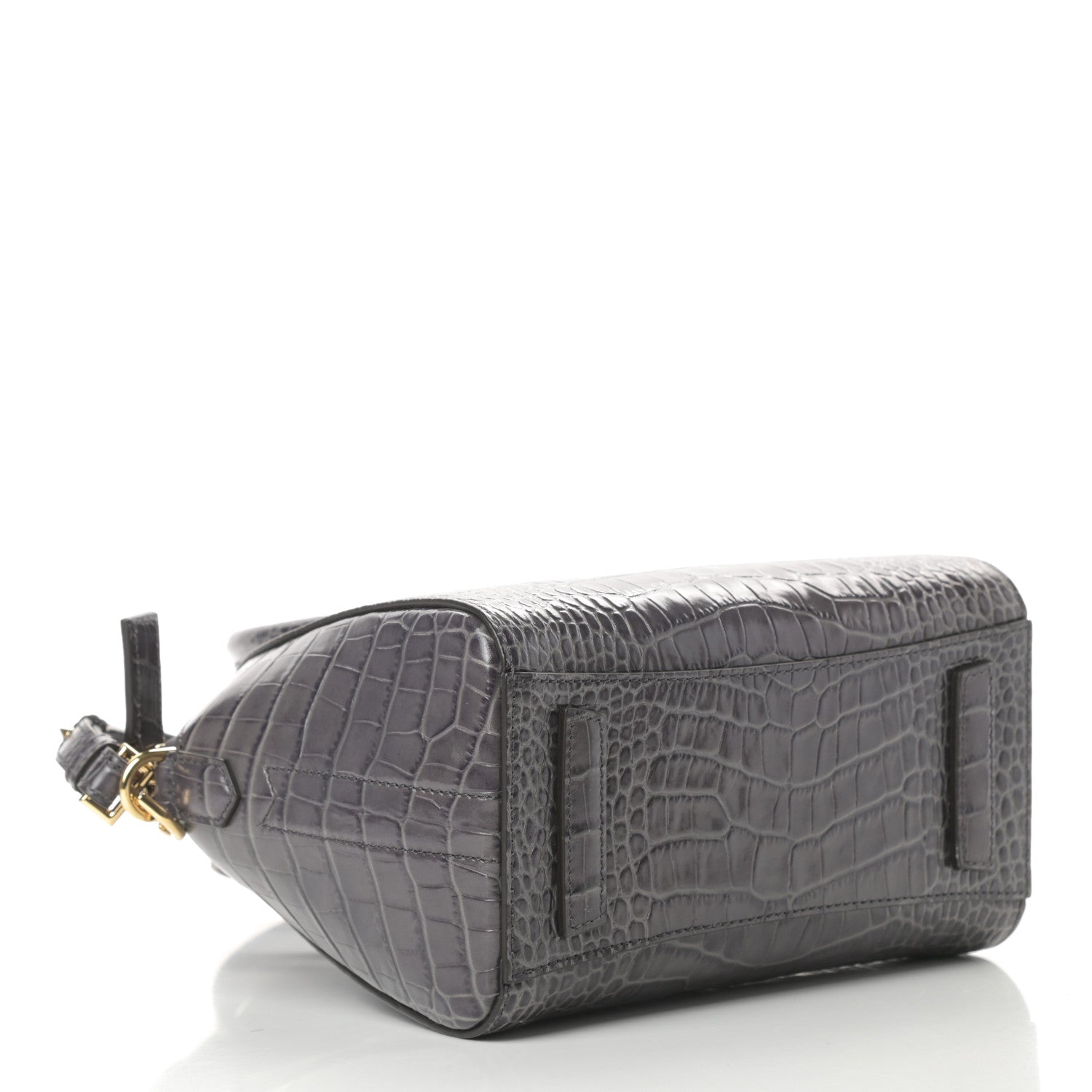 Givenchy Calfskin Crocodile Embossed Mini Antigona Storm Grey 4 of 11