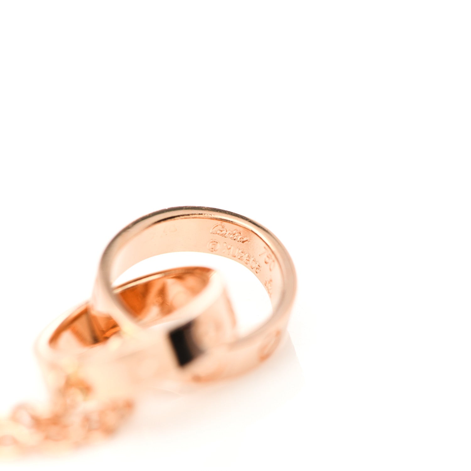 Cartier 18K Pink Gold Interlocking LOVE Bracelet 3 of 4