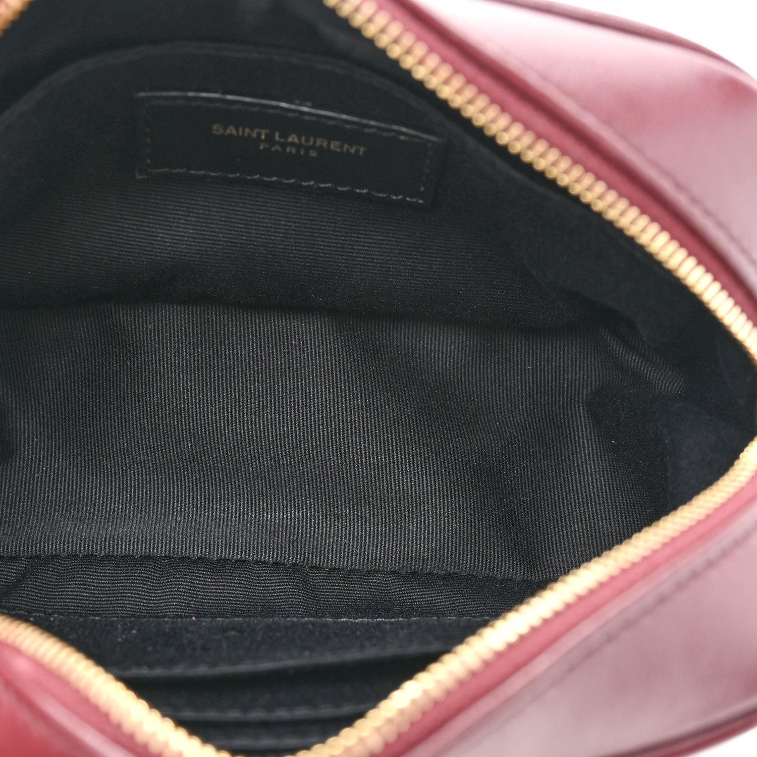 Saint Laurent Calfskin Matelasse Monogram Lou Belt Bag Dark Legion Red 5 of 9