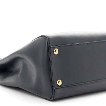 Fendi Vitello Morgan Shiny Nappa Medium Peekaboo Iconic Satchel Lavagna Lago 10 of 11