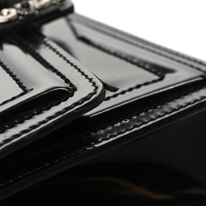 Dolce & Gabbana Polished Calfskin Small DG Amore Envelope Bag Black 8 of 10