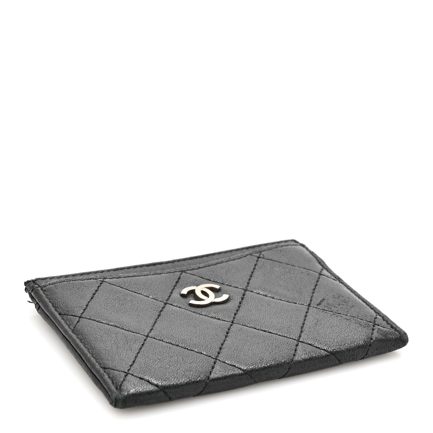 Chanel Lambskin Quilted Card Holder Black 4 of 12