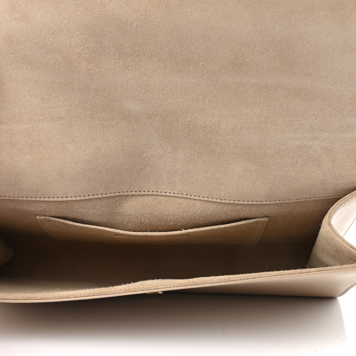 Calfskin Classic Y Ligne Clutch Light Beige