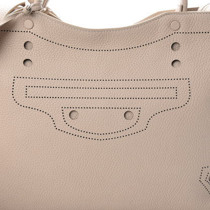 Balenciaga Veau Grana Perforated Blackout Hardware City Beige Poudre 3 of 11