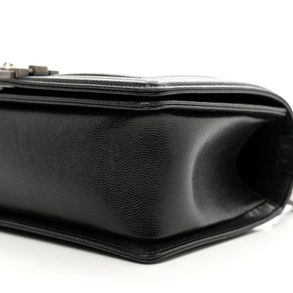 Chanel Caviar Quilted Medium Boy Flap Black 10 of 10