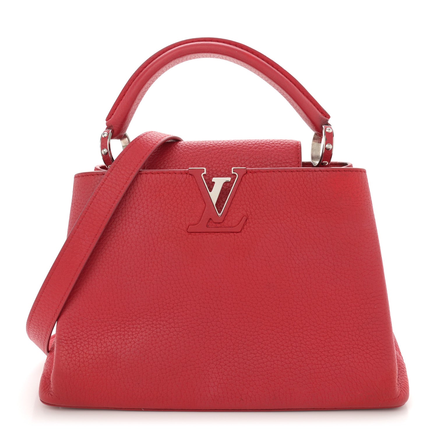 Louis Vuitton Taurillon Capucines BB Rubis 1 of 16