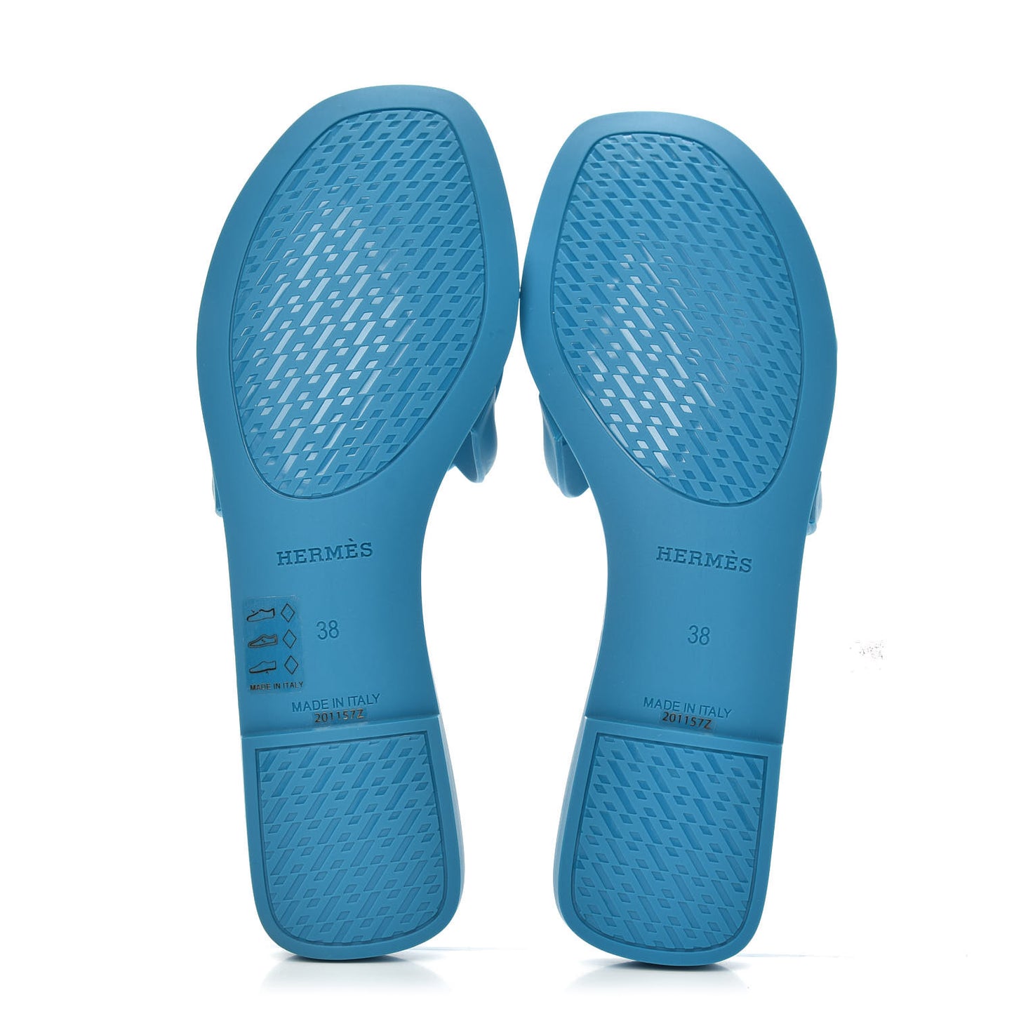 Rubber Aloha Sandals 38 Bleu Vif